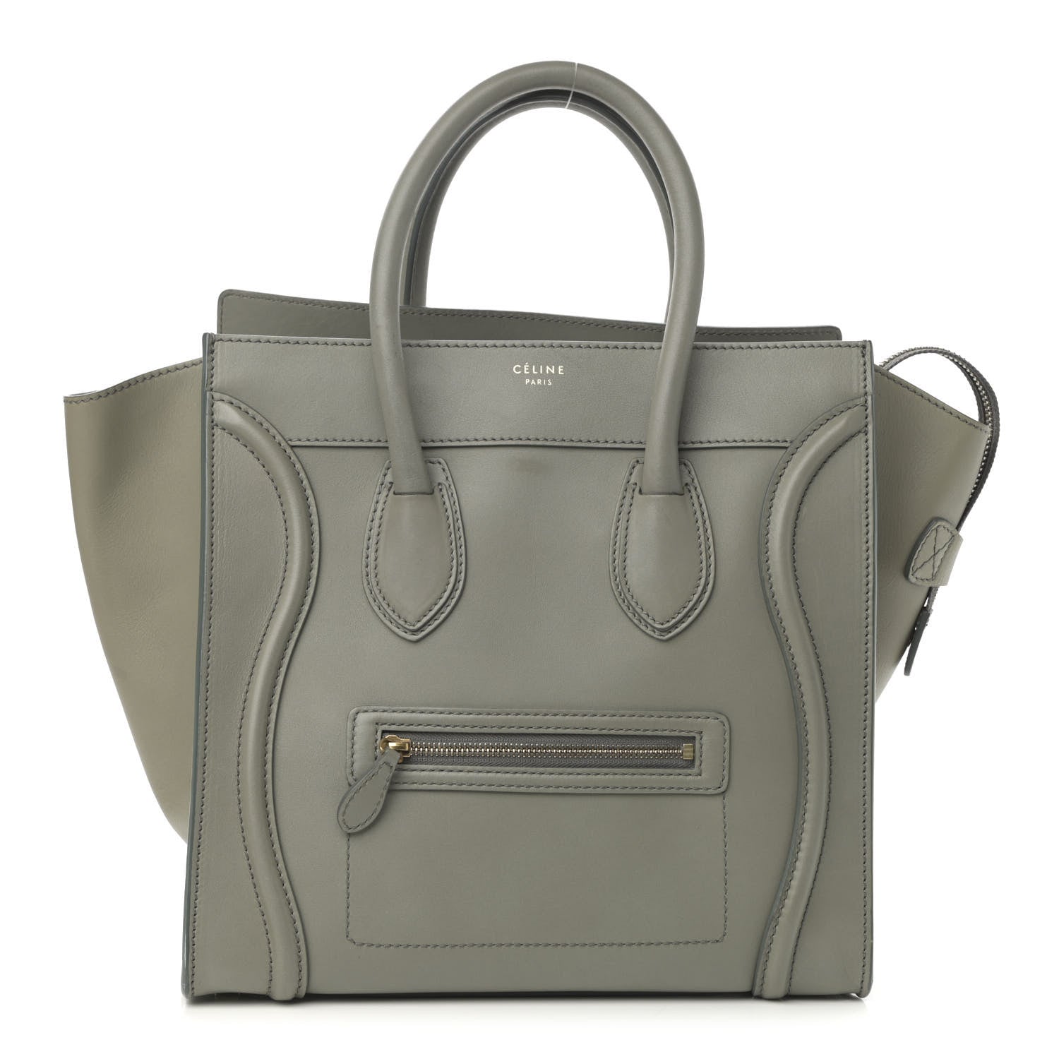 Celine Smooth Calfskin Mini Luggage Almond 1 of 14