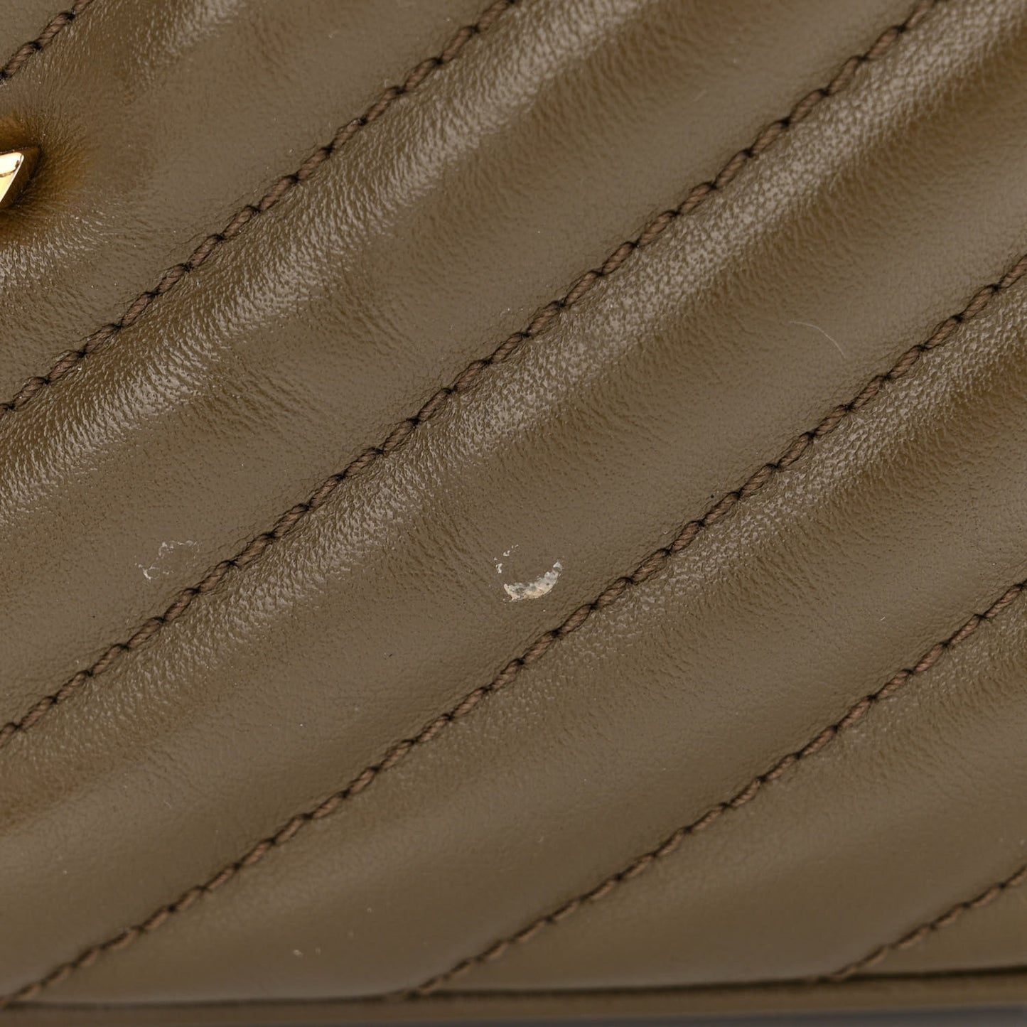 Calfskin Matelasse Monogram Lou Camera Bag Military Olive