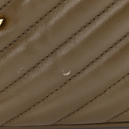 Saint Laurent Calfskin Matelasse Monogram Lou Camera Bag Military Olive 13 of 14