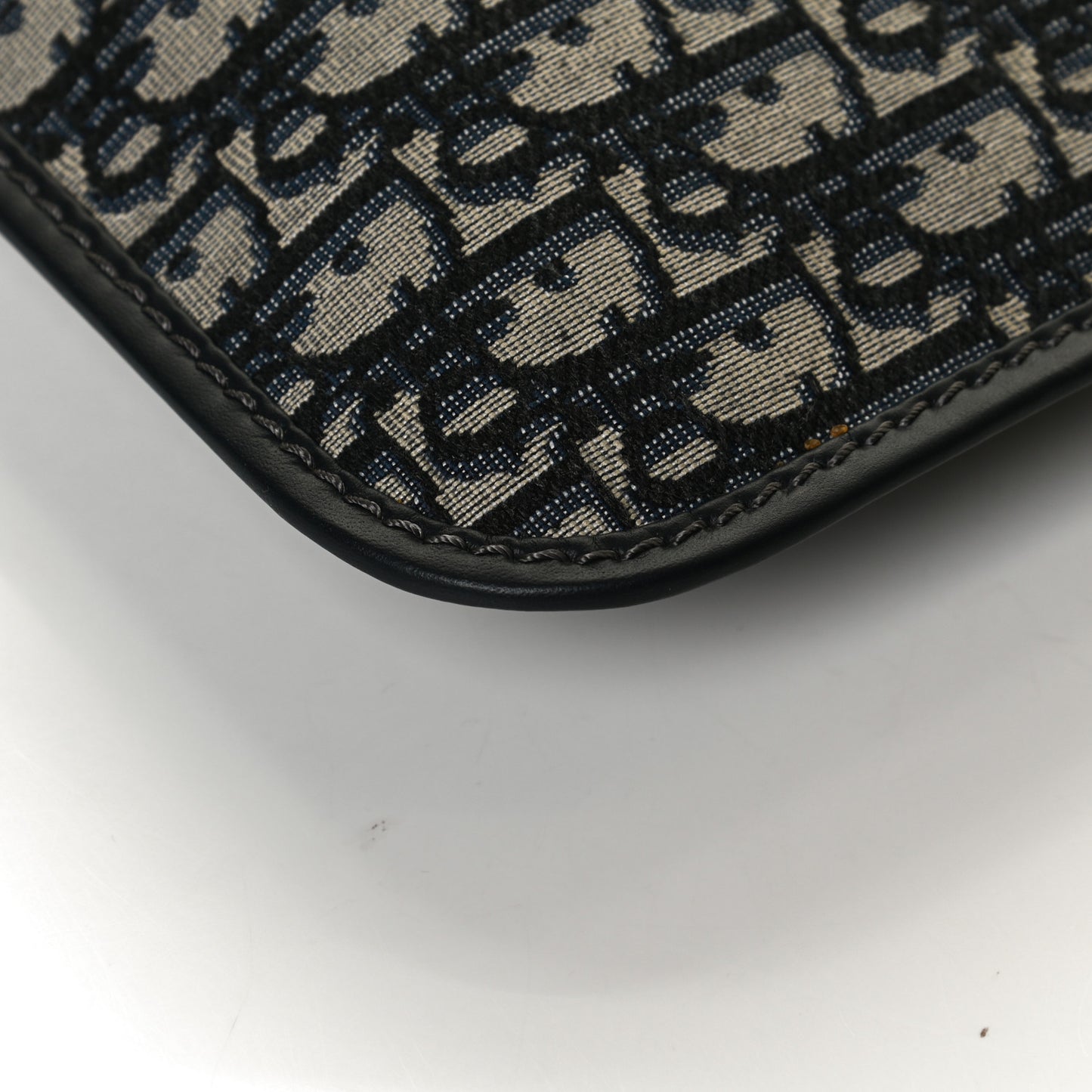 Oblique Fold Over Clutch Blue