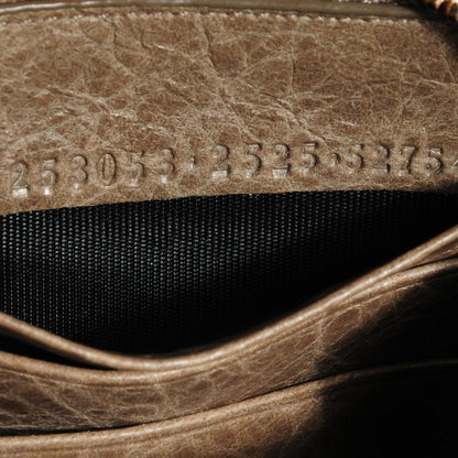 Balenciaga Agneau Giant 12 Rose Gold Hardware Continental Zip Around Wallet Gris Poivre 10 of 10