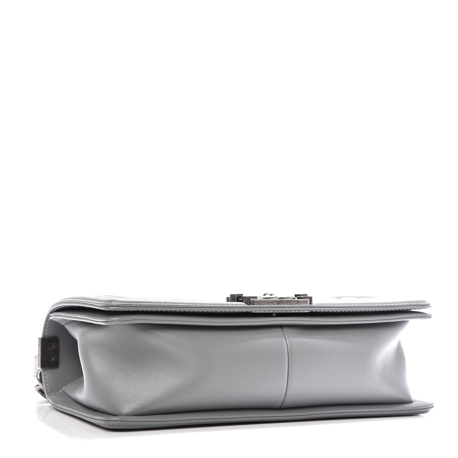 Chanel Calfskin Quilted Medium Boy Flap Grey 4 of 10