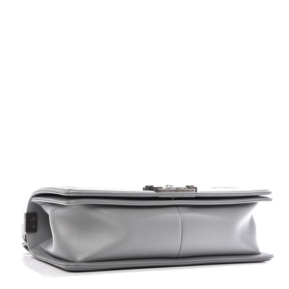 Chanel Calfskin Quilted Medium Boy Flap Grey 4 of 10