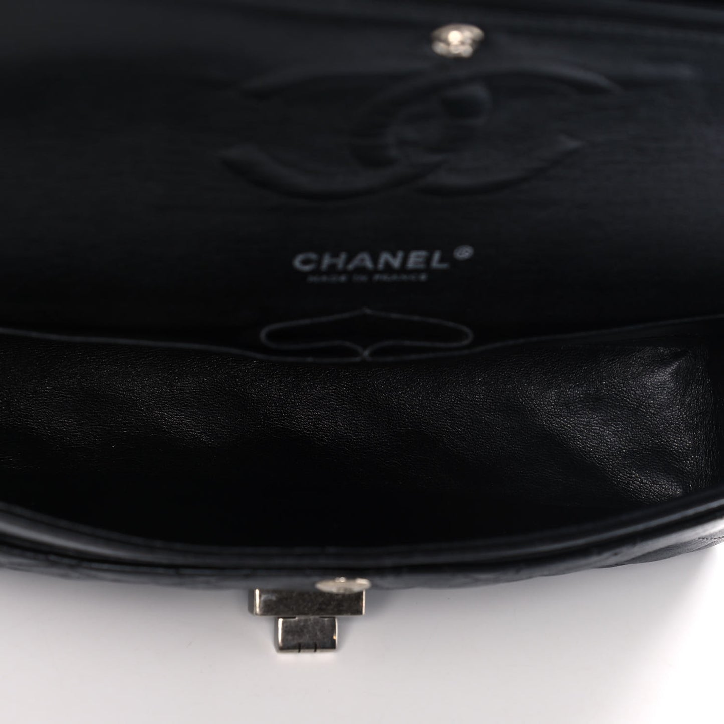 Lambskin Quilted Medium Hybrid Reissue Flap Black