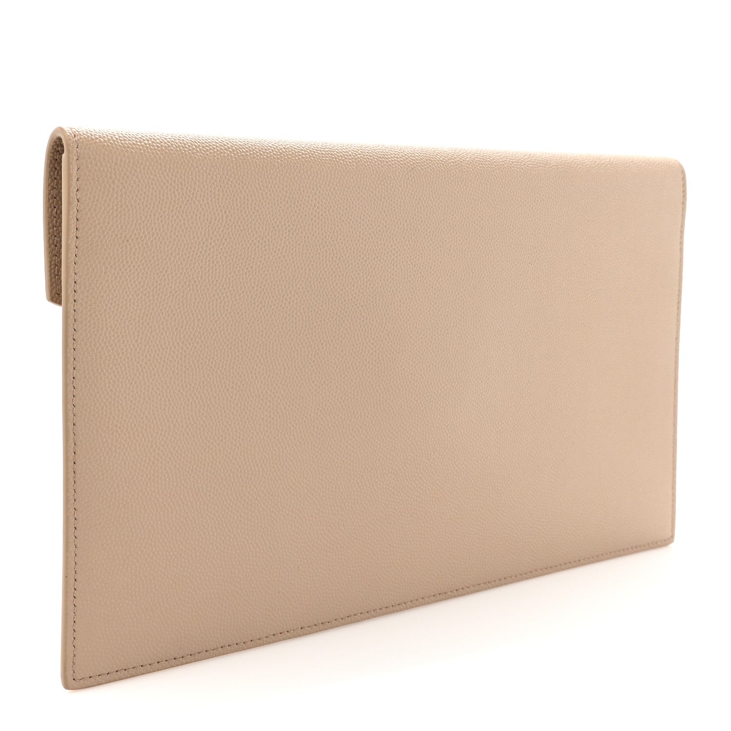 Saint Laurent Grain De Poudre Uptown Pouch Dark Beige 3 of 8