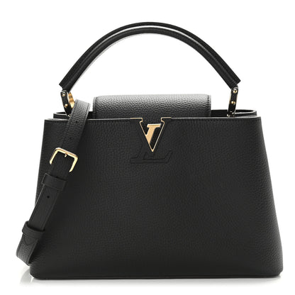 Louis Vuitton Taurillon Capucines PM Black 1 of 9