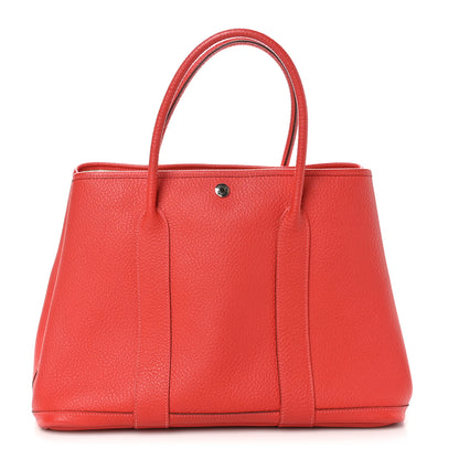 Hermes Vache Country Garden Party 36 MM Rouge Pivoine 1 of 11