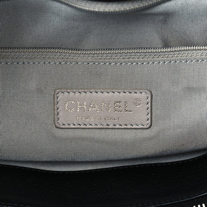 Chanel Glazed Lambskin Quilted Large Stravinsky Tote Black 5 of 9
