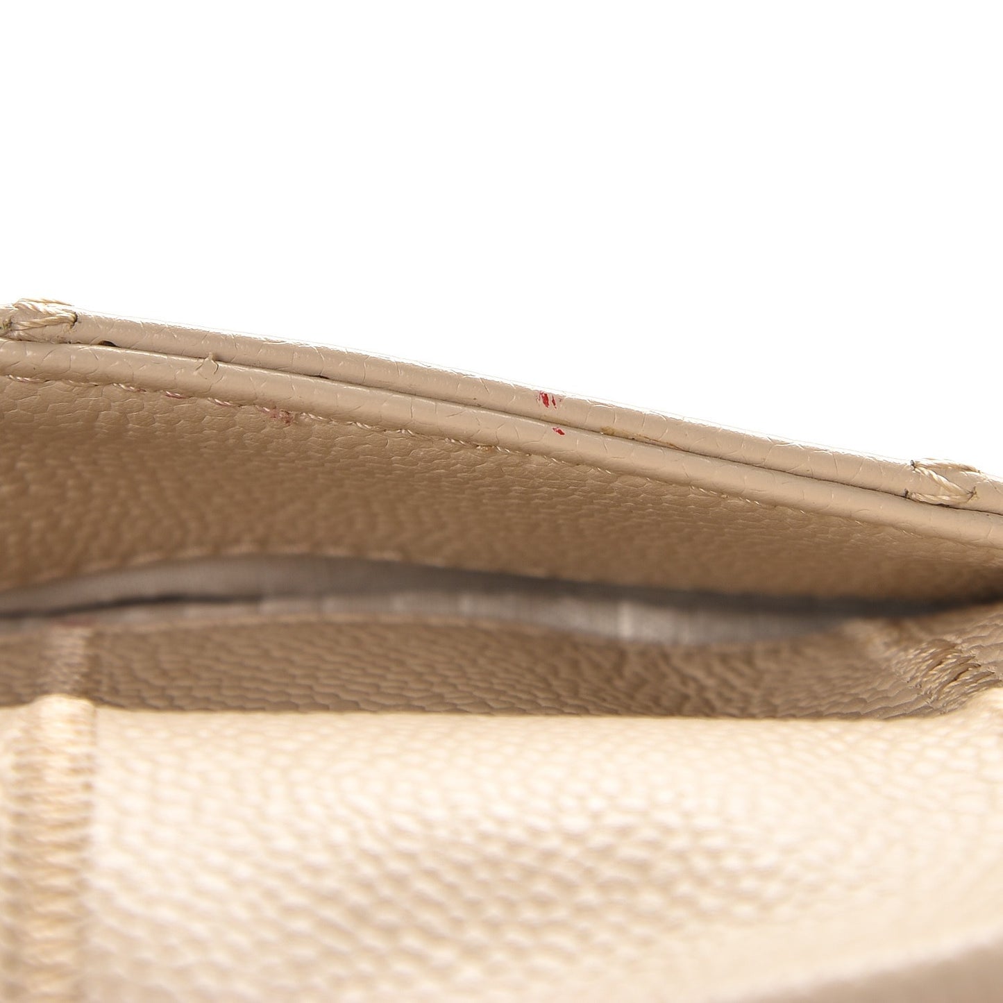 Caviar Square Stitched Large Tote Beige