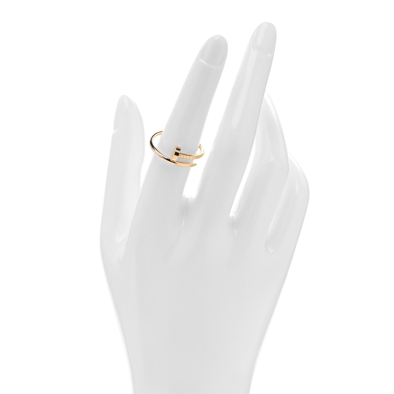 Cartier 18K Yellow Gold Small Juste Un Clou Ring 56 7.5 2 of 5