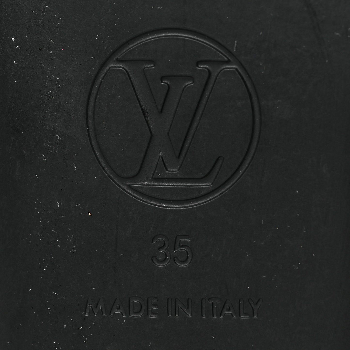 Monogram Sunbath Flat Mule Sandals 35 Black