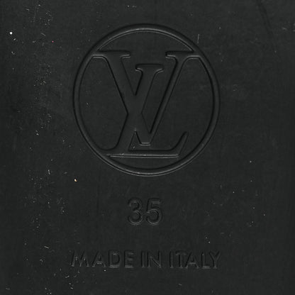 Louis Vuitton Monogram Sunbath Flat Mule Sandals 35 Black 6 of 7