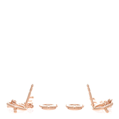 Hermes 18K Rose Gold Echappee Earrings 3 of 6