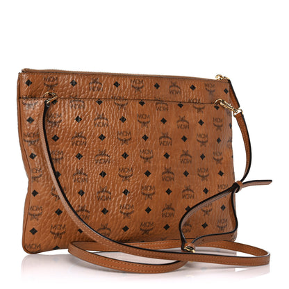 MCM Visetos Original Medium Pouch Cognac 3 of 11