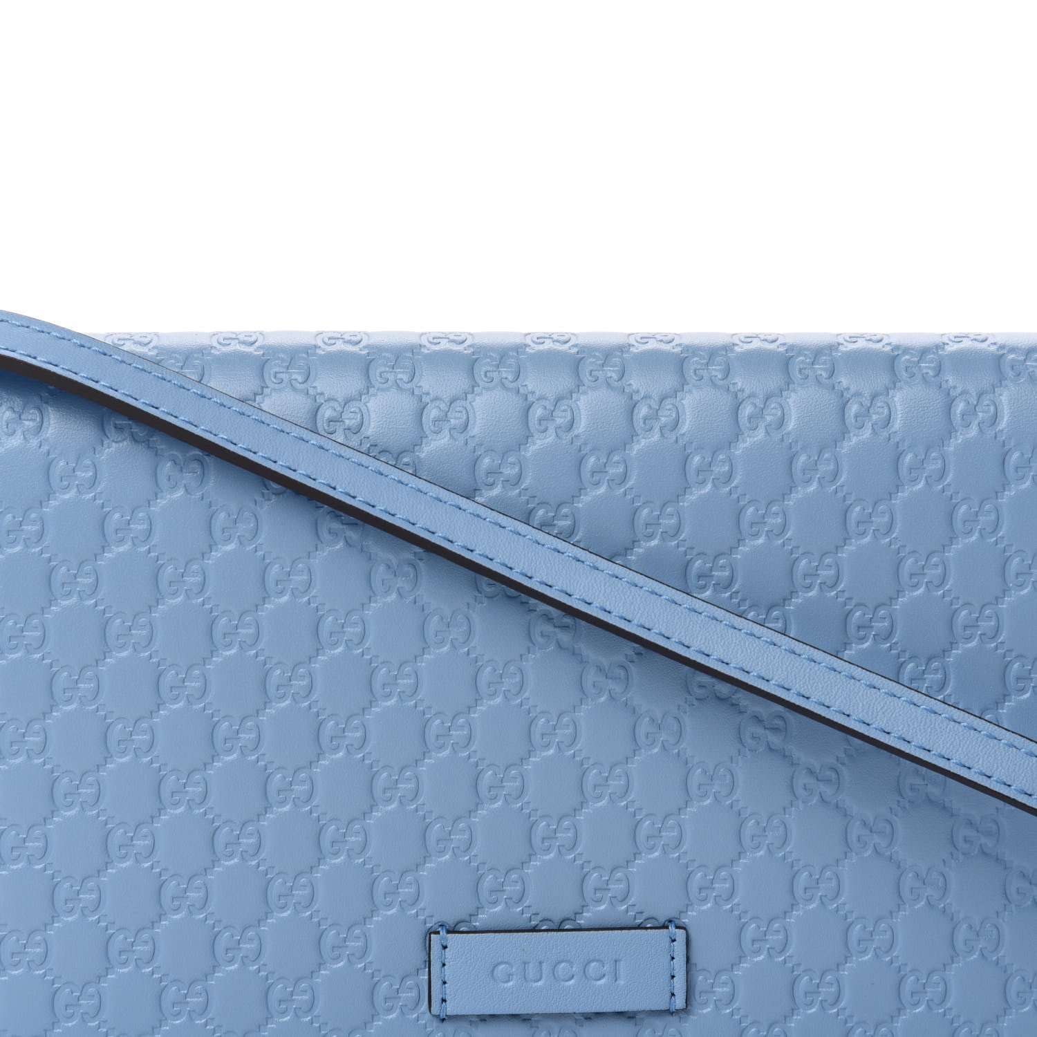 Gucci Microguccissima Crossbody Wallet Mineral Blue 9 of 10