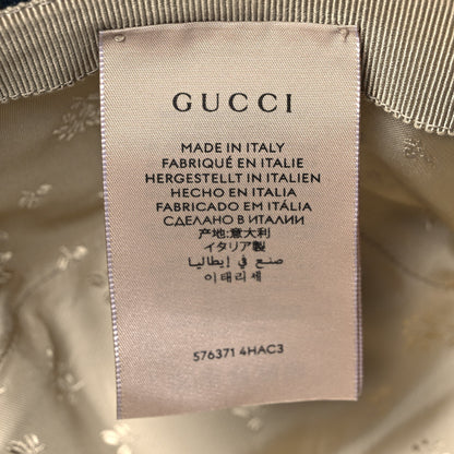 Gucci Washed Jacquard Denim Nappa GG Monogram Oscar Bucket Hat S Denim Cuir 7 of 7