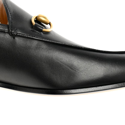 Gucci Calfskin Horsebit Mens Jordaan Loafers 10.5 Black 11 of 14