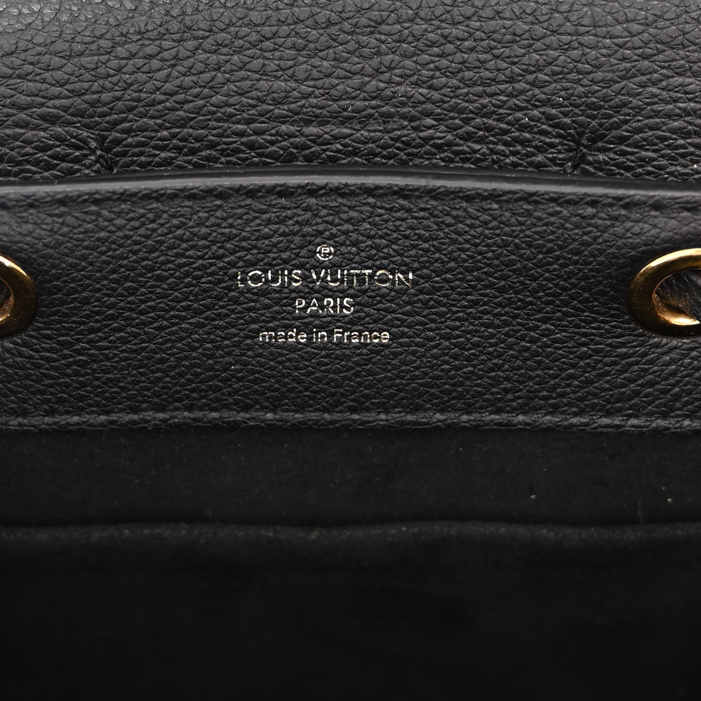 Calfskin Lockme Mini Backpack Black