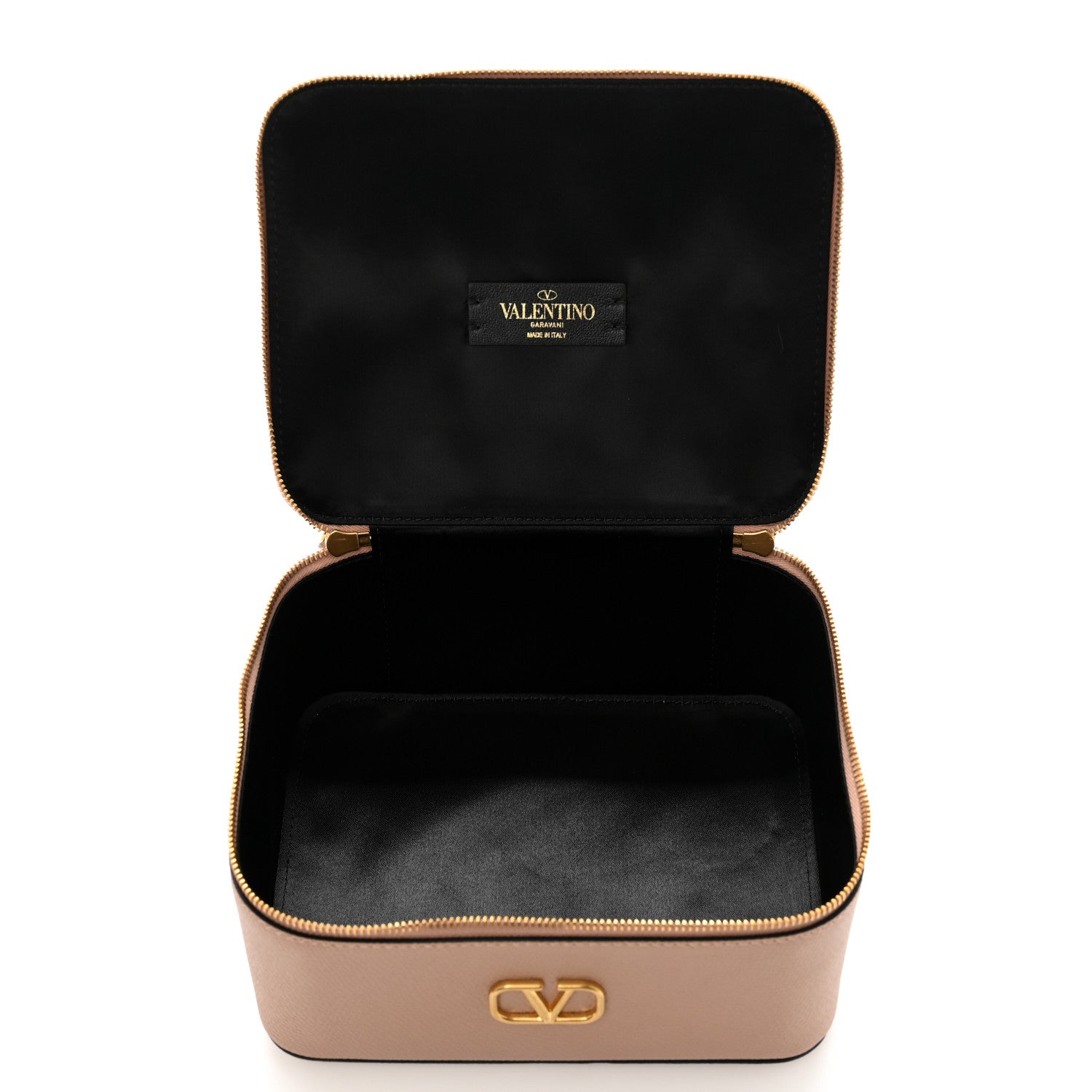 Valentino Garavani Grained Calfskin VLogo Signature Wash Bag Rose Cannelle 7 of 9
