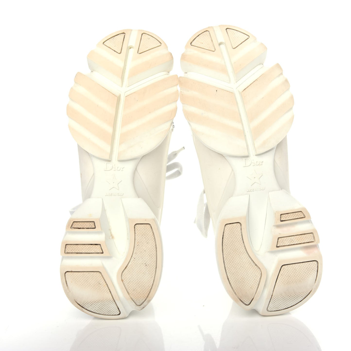 Technical Fabric Rubber Womens D-Connect Sneakers 35 White