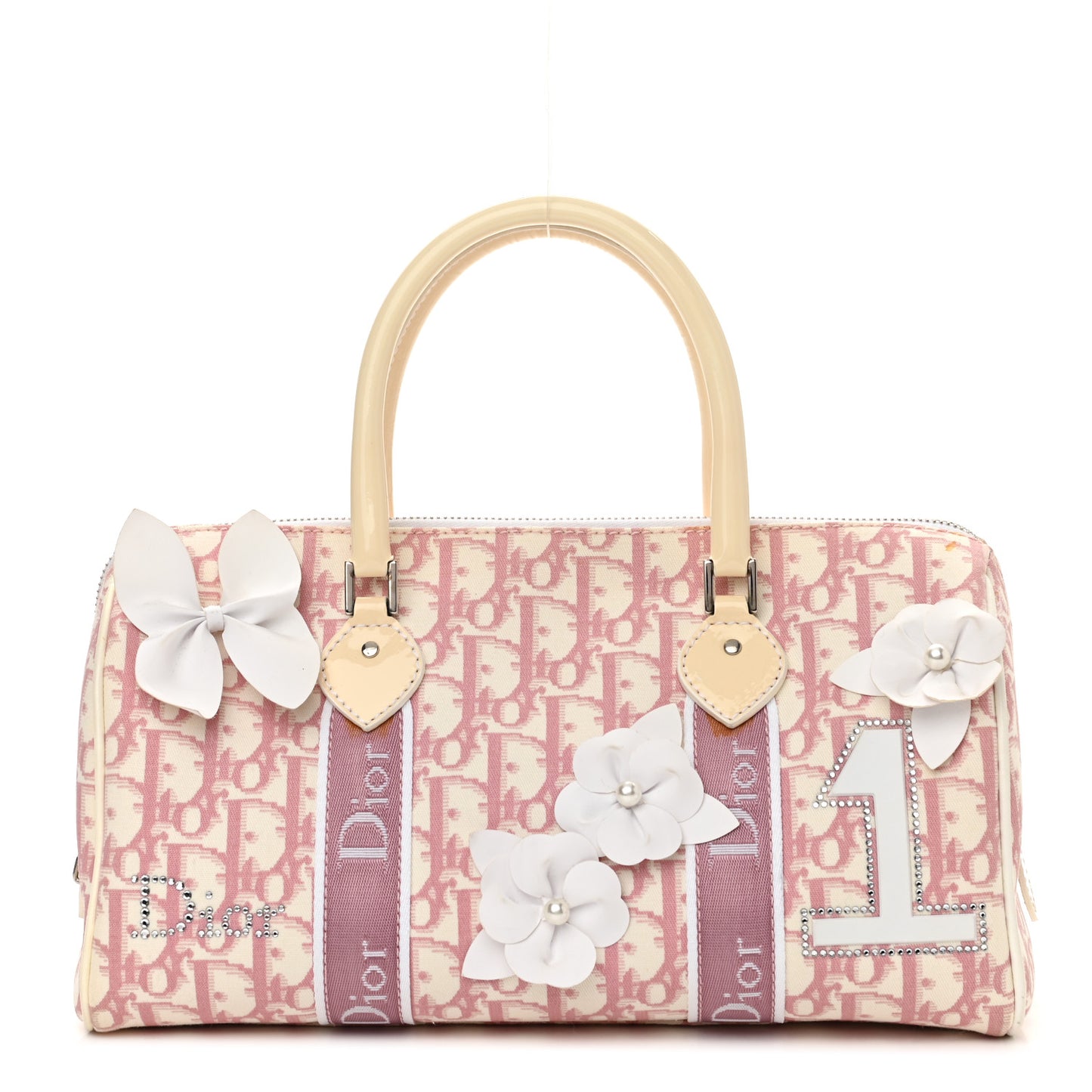 Monogram Girly Boston Pink