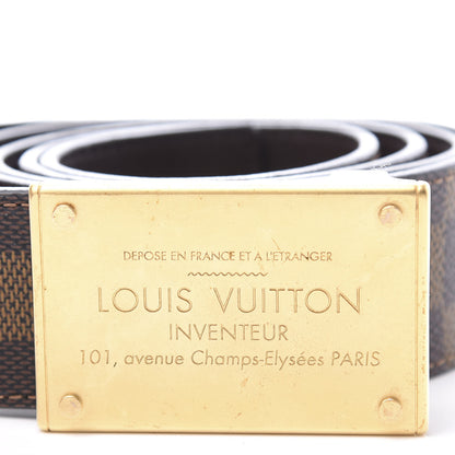Louis Vuitton Damier Ebene Inventeur Belt 90 36 6 of 7