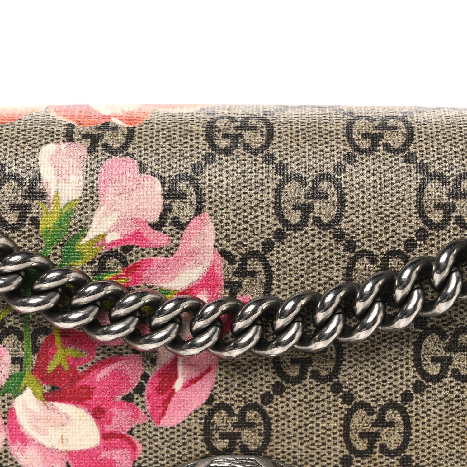 Gucci GG Supreme Monogram Blooms Small Dionysus Shoulder Bag Beige Multicolor Dry Rose 8 of 11
