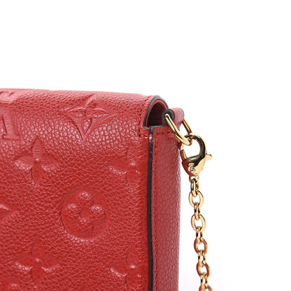 Louis Vuitton Empreinte Pochette Felicie Chain Wallet Scarlet 15 of 15