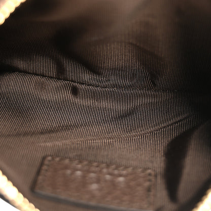 Gucci GG Supreme Monogram Web Ophidia Zip Key Pouch Brown 6 of 9