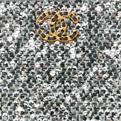 Chanel Sequins Medium 19 Pouch Silver 8 of 10