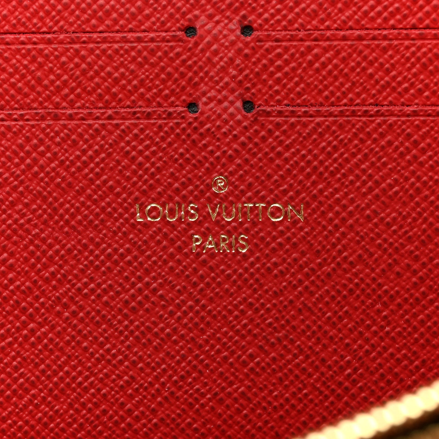 Louis Vuitton Damier Ebene Clemence Wallet Cherry 6 of 7