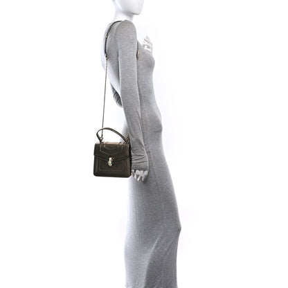 Bulgari Metallic Calfskin Serpenti Forever Top Handle Bronze 2 of 9