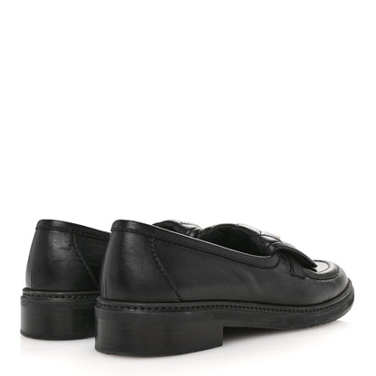 Chanel Lambskin Quilted CC Turnlock Loafers 38.5 Black 5 of 11