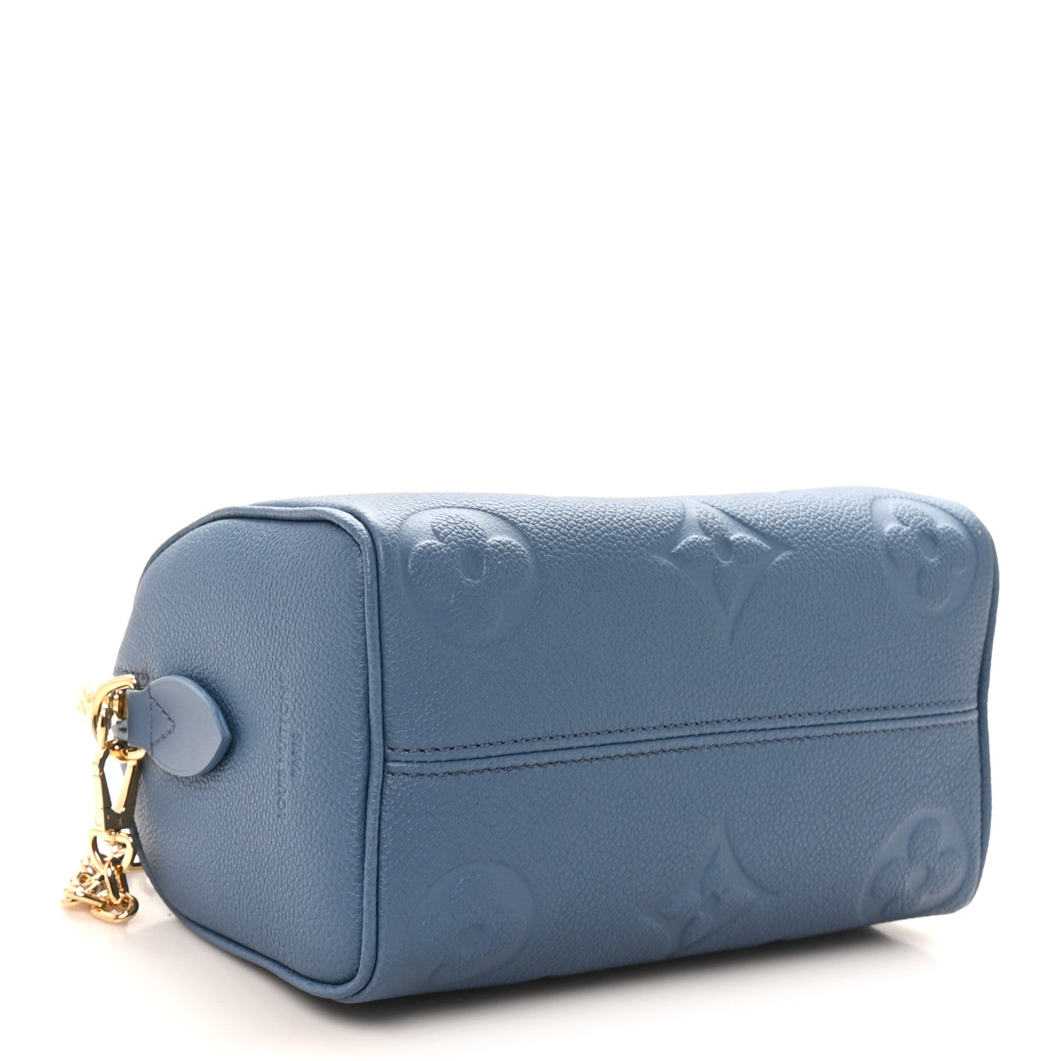 Louis Vuitton Metallic Empreinte Monogram Giant Speedy Bandouliere 20 Navy Nacre 4 of 10