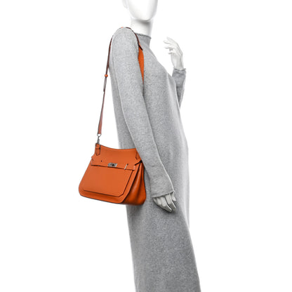 Hermes Taurillon Clemence Jypsiere 28 Orange 2 of 16
