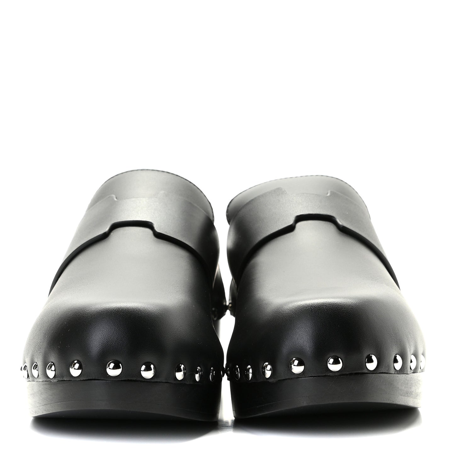 Calfskin Calya Mules 38 Black