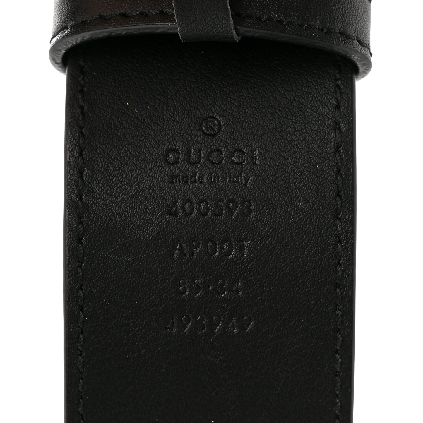 Calfskin Double G 40mm Belt 85 34 Black