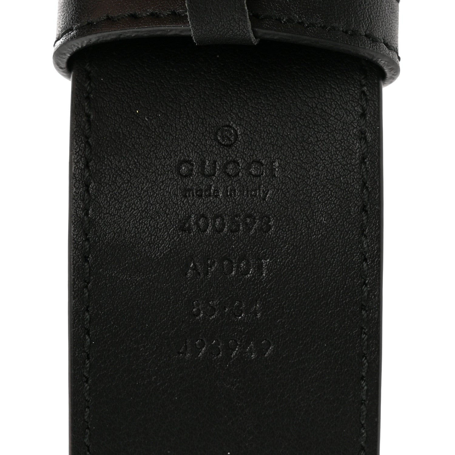 Gucci Calfskin Double G 40mm Belt 85 34 Black 5 of 7