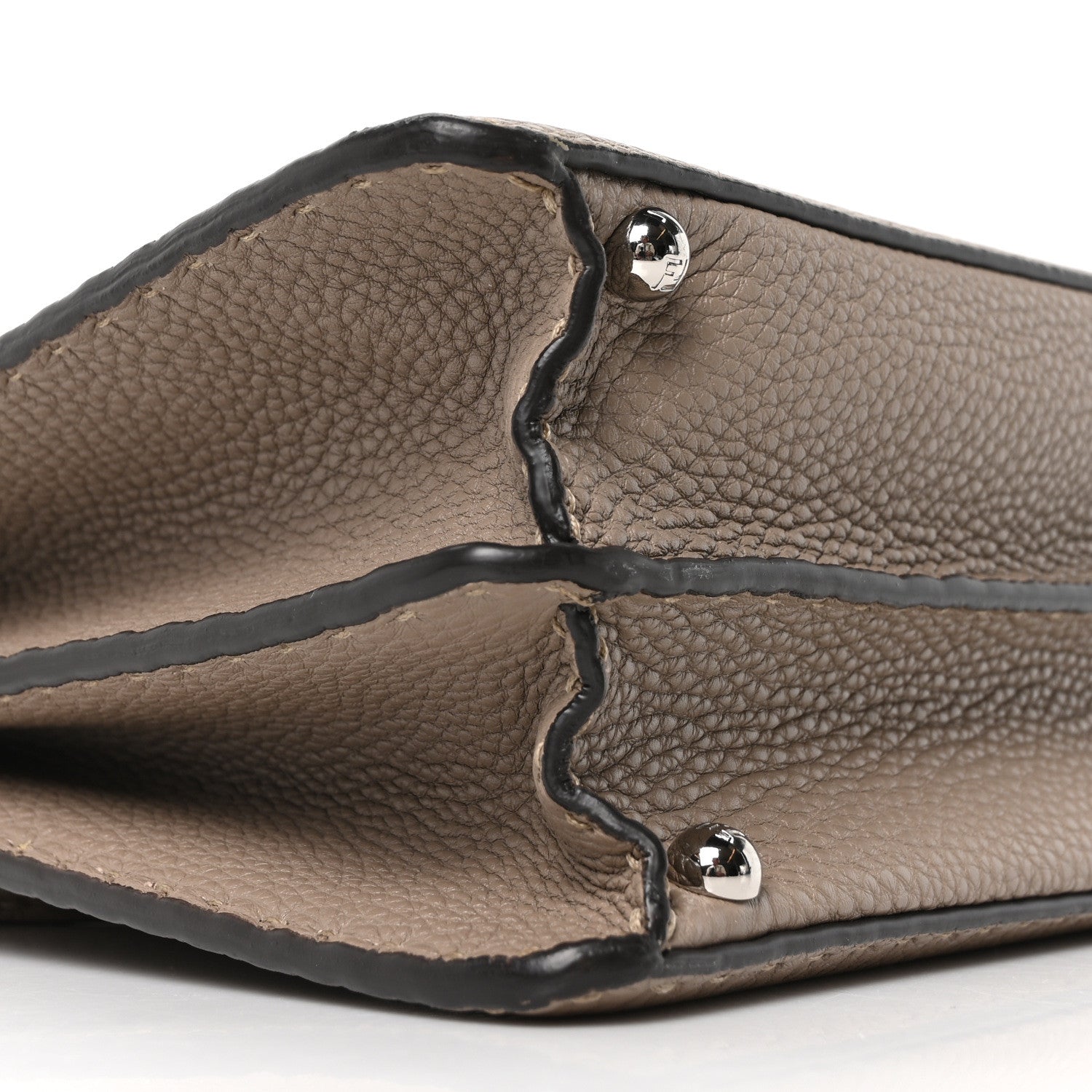 Fendi Cuoio Romano Selleria Chamois Medium Peekaboo I SEE U Satchel Corda Camelia Cipria 8 of 9