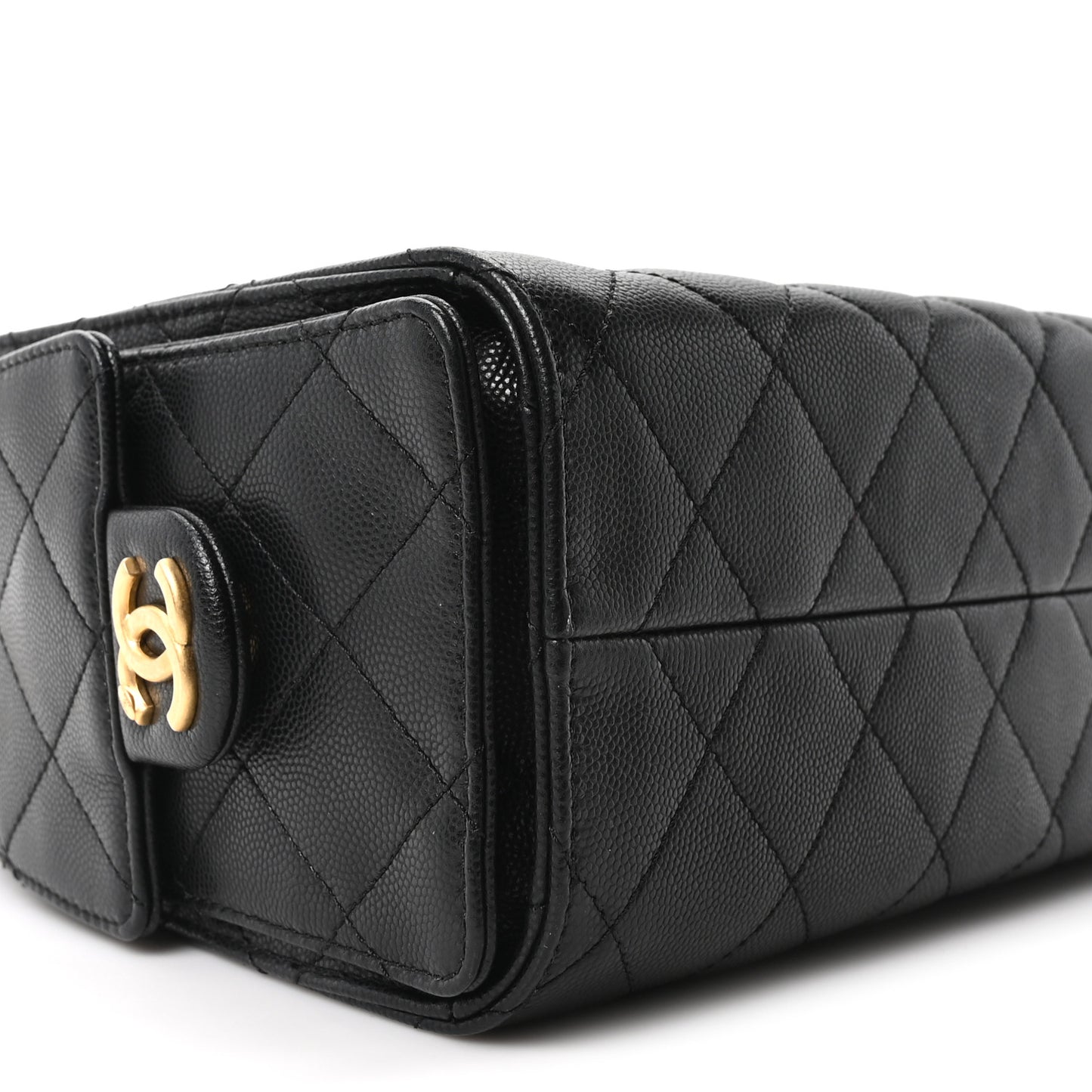 Caviar Quilted Mini Chanel 25 Handbag Black