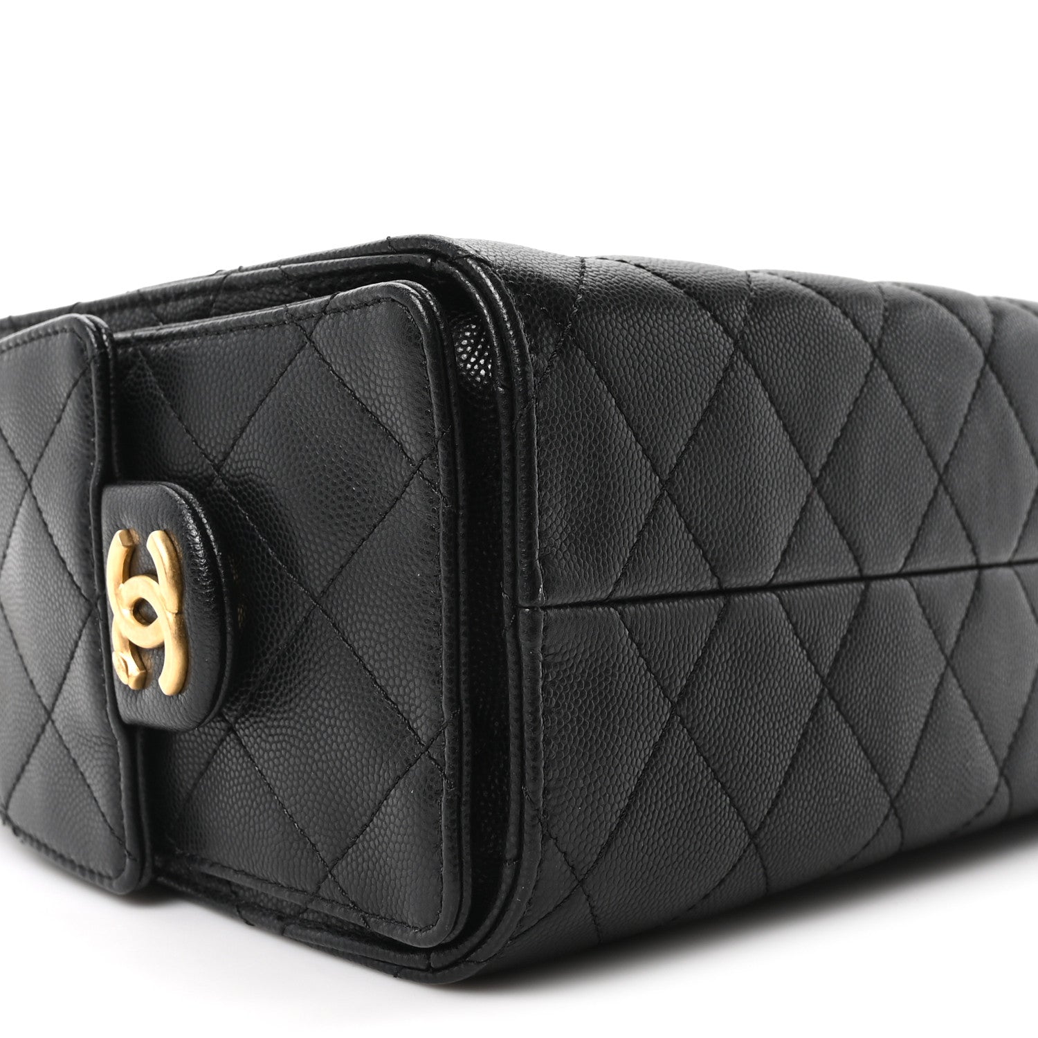 Chanel Caviar Quilted Mini Chanel 25 Handbag Black 9 of 11