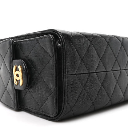 Chanel Caviar Quilted Mini Chanel 25 Handbag Black 9 of 11