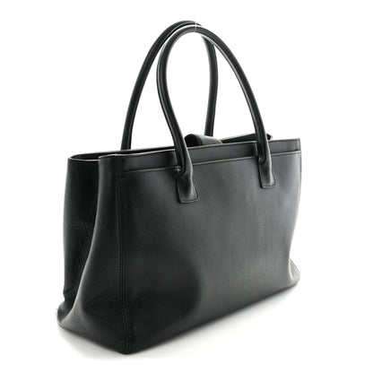 Chanel Calfskin Cerf Executive Shopper Tote Black 3 of 10
