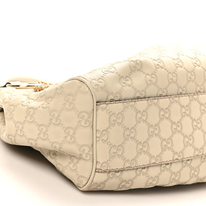 Gucci Guccissima Medium Sukey Tote Mystic White 9 of 10
