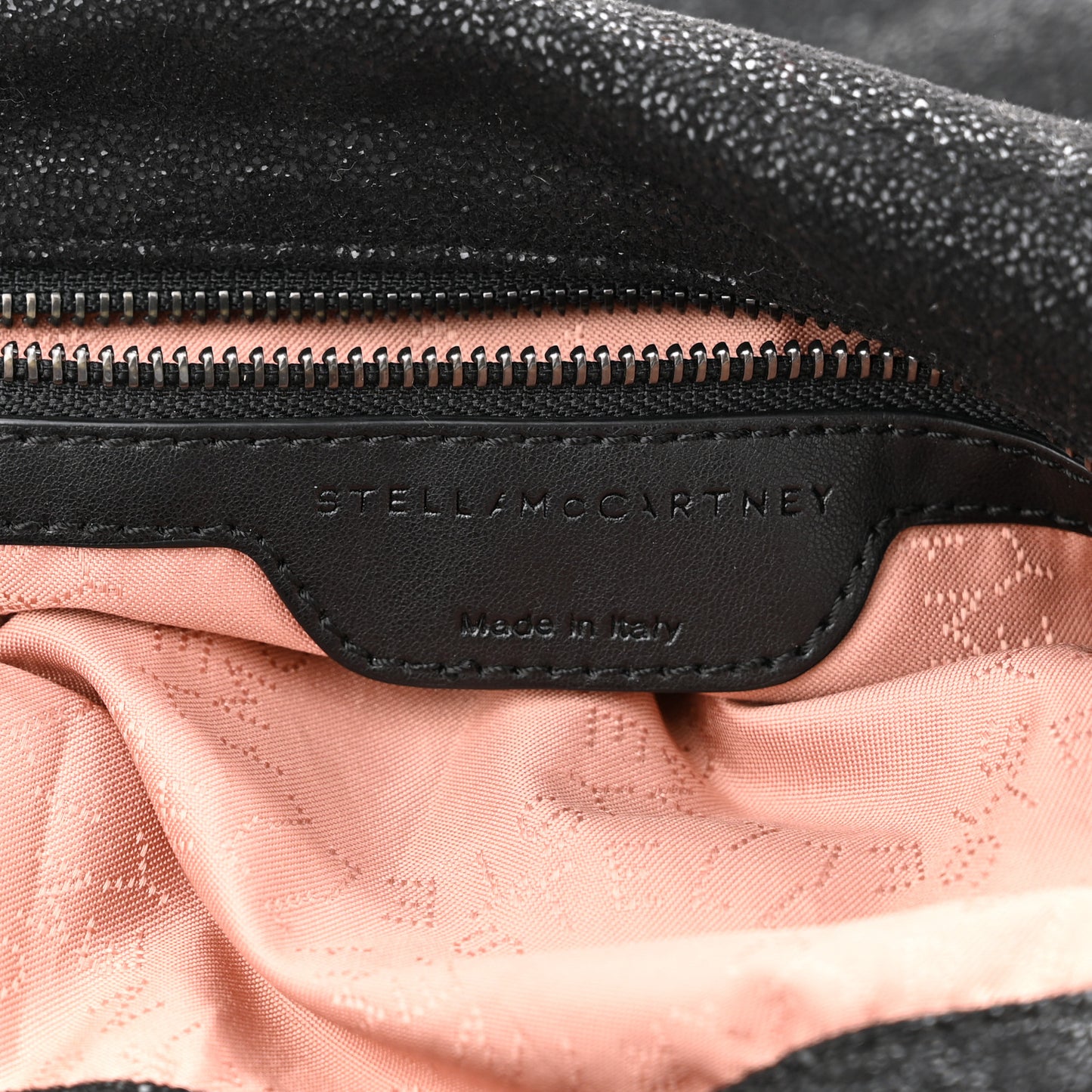 Shaggy Deer Small Falabella Fold Over Tote Black