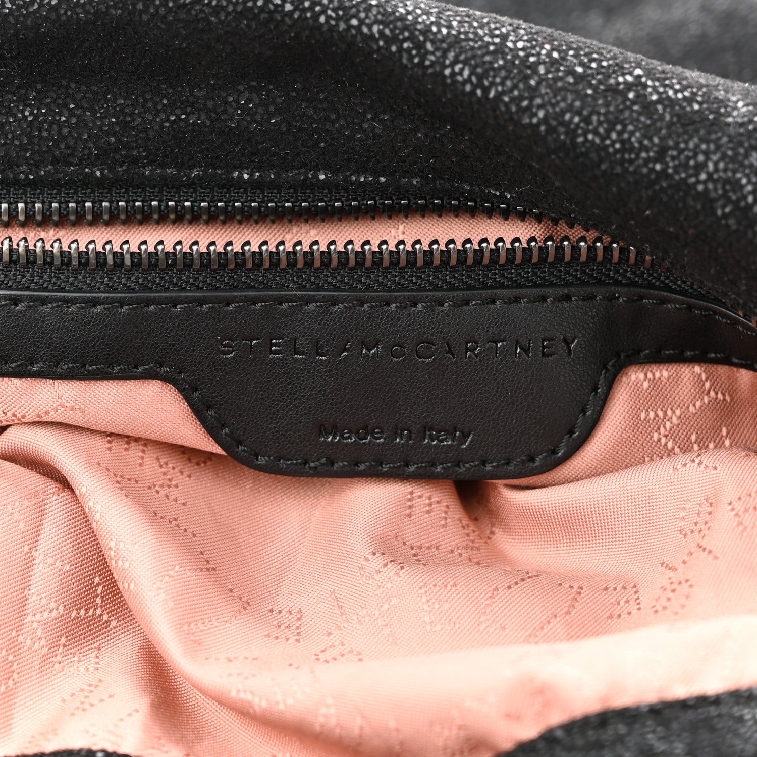 Stella McCartney Shaggy Deer Small Falabella Fold Over Tote Black 6 of 9