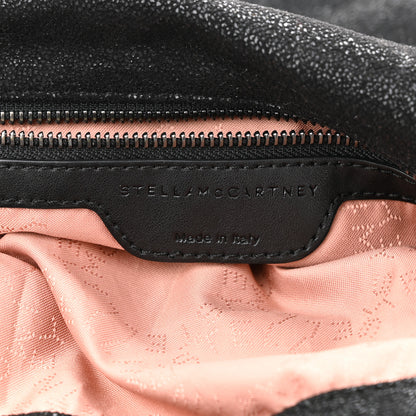 Stella McCartney Shaggy Deer Small Falabella Fold Over Tote Black 6 of 9