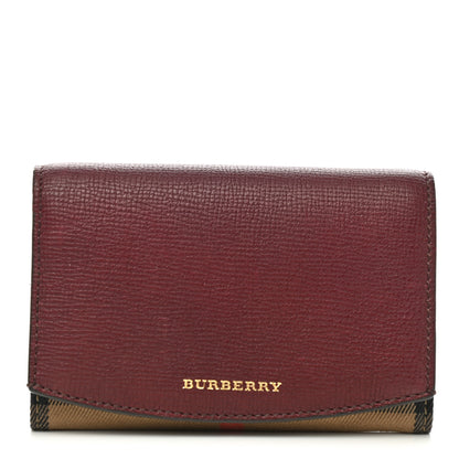 Burberry House Check Wallet Burgundy 1 of 6
