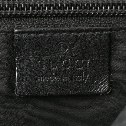 Gucci Imprime Monogram Medium Double Buckle Flap Messenger Bag Black 6 of 10