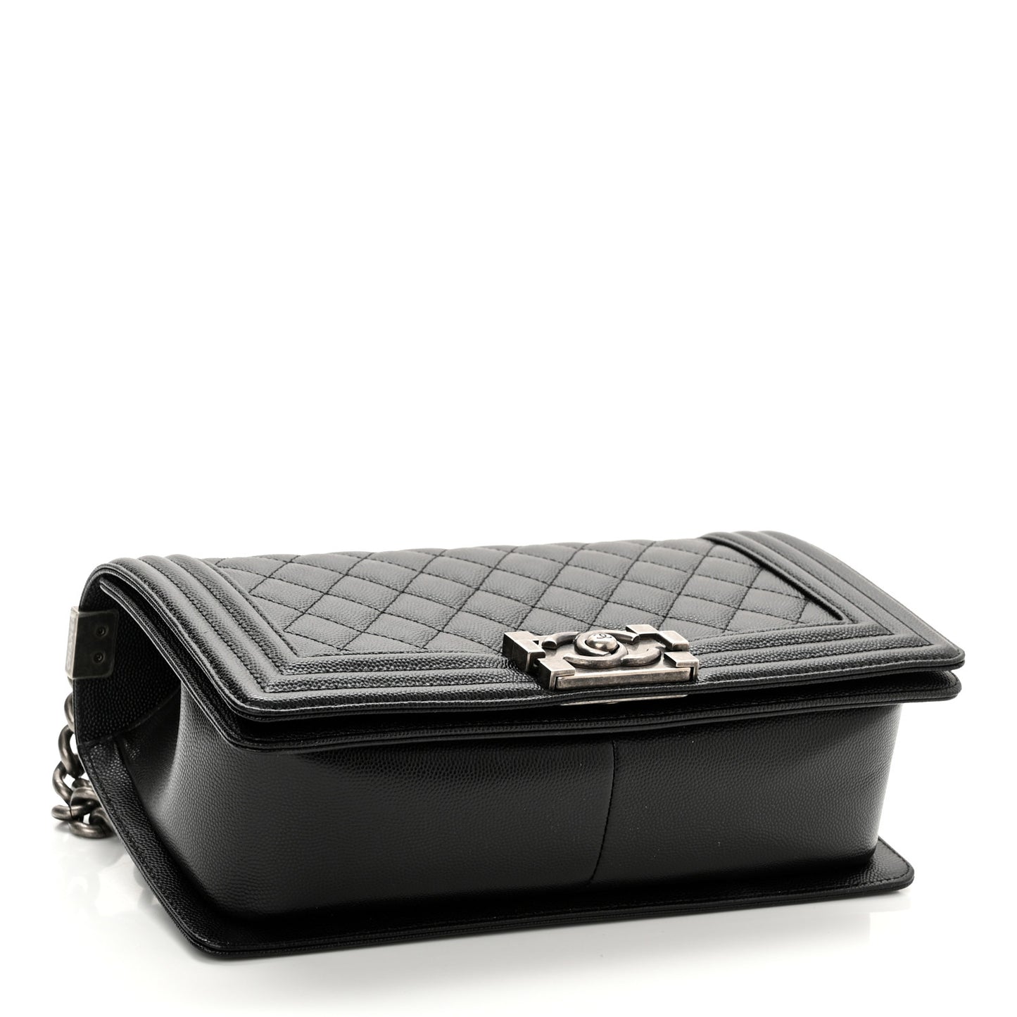 Caviar Quilted Medium Boy Flap Black